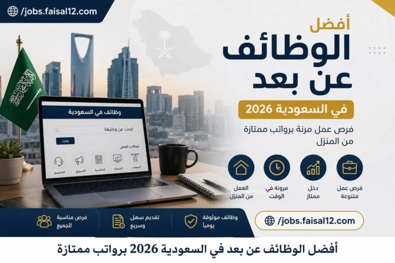 أفضل الوظائف عن بعد في السعودية 2026 برواتب ممتازة