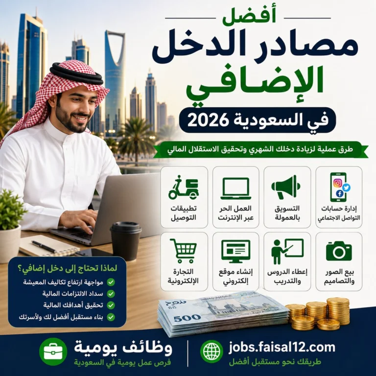 مصادر الدخل الإضافي - وظائف يومية
