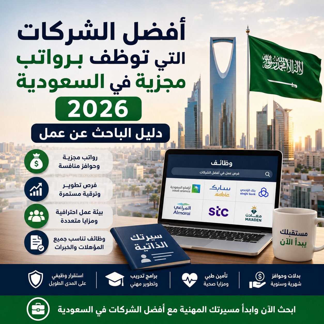 أفضل الشركات التي توظف برواتب مجزية في السعودية 2026