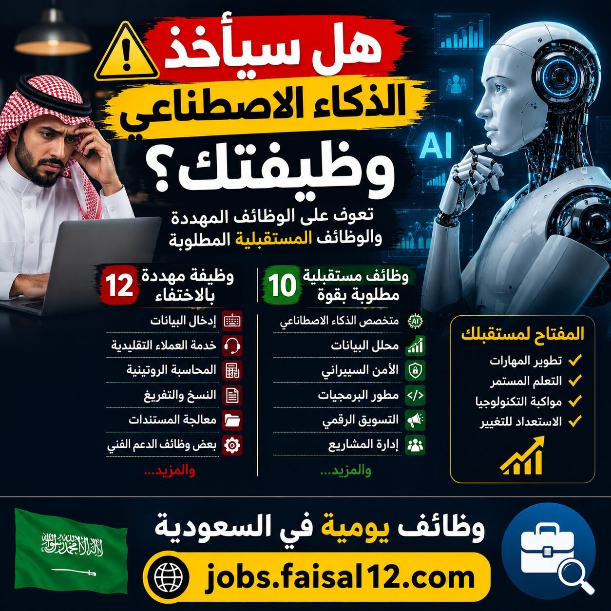 هل سيأخذ الذكاء الاصطناعي وظيفتك