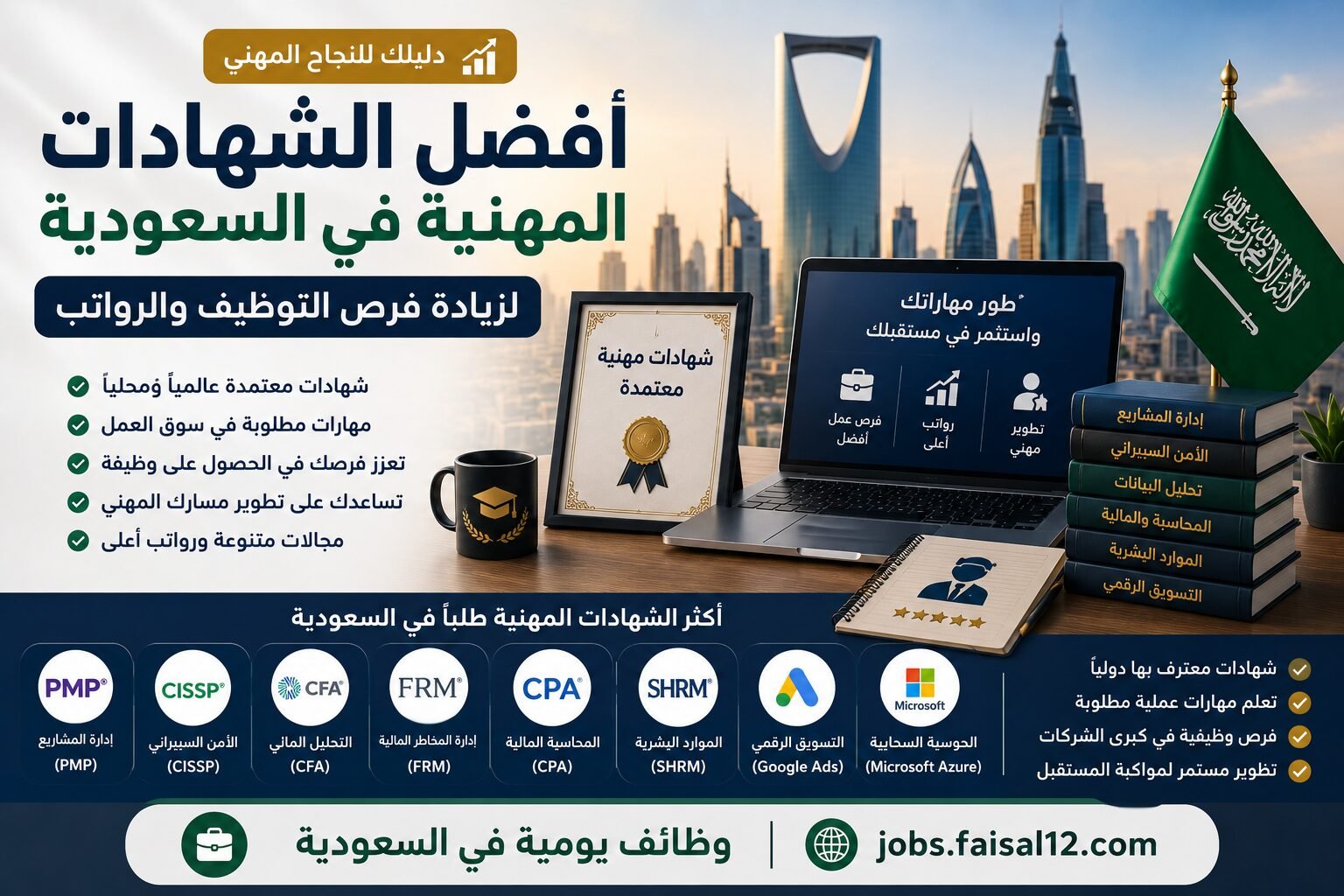 أفضل الشهادات المهنية في السعودية