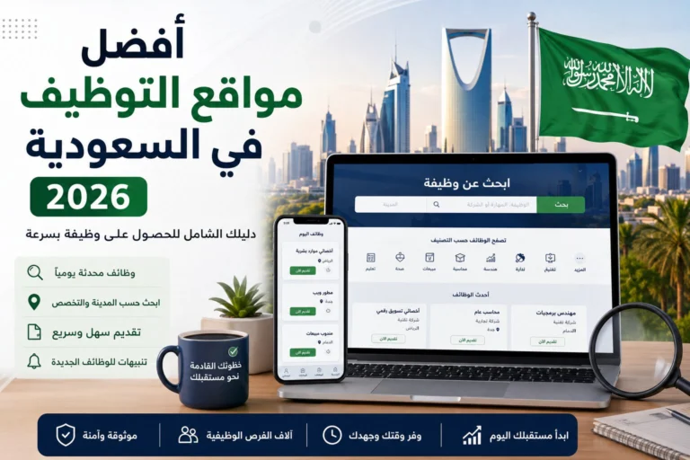 أفضل مواقع التوظيف في السعودية 2026 | دليل شامل للحصول على وظيفة بسرعة